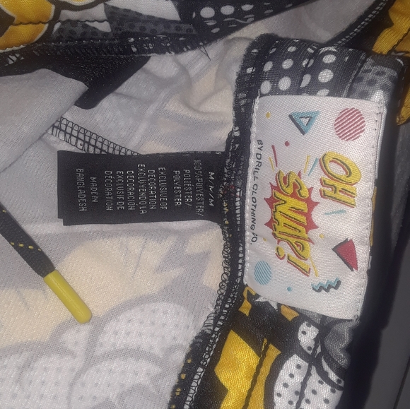 Oh Snap! Drill Clothing Co Swim Trunks Mens Size M All Over Comic Book Print - Picture 4 of 4